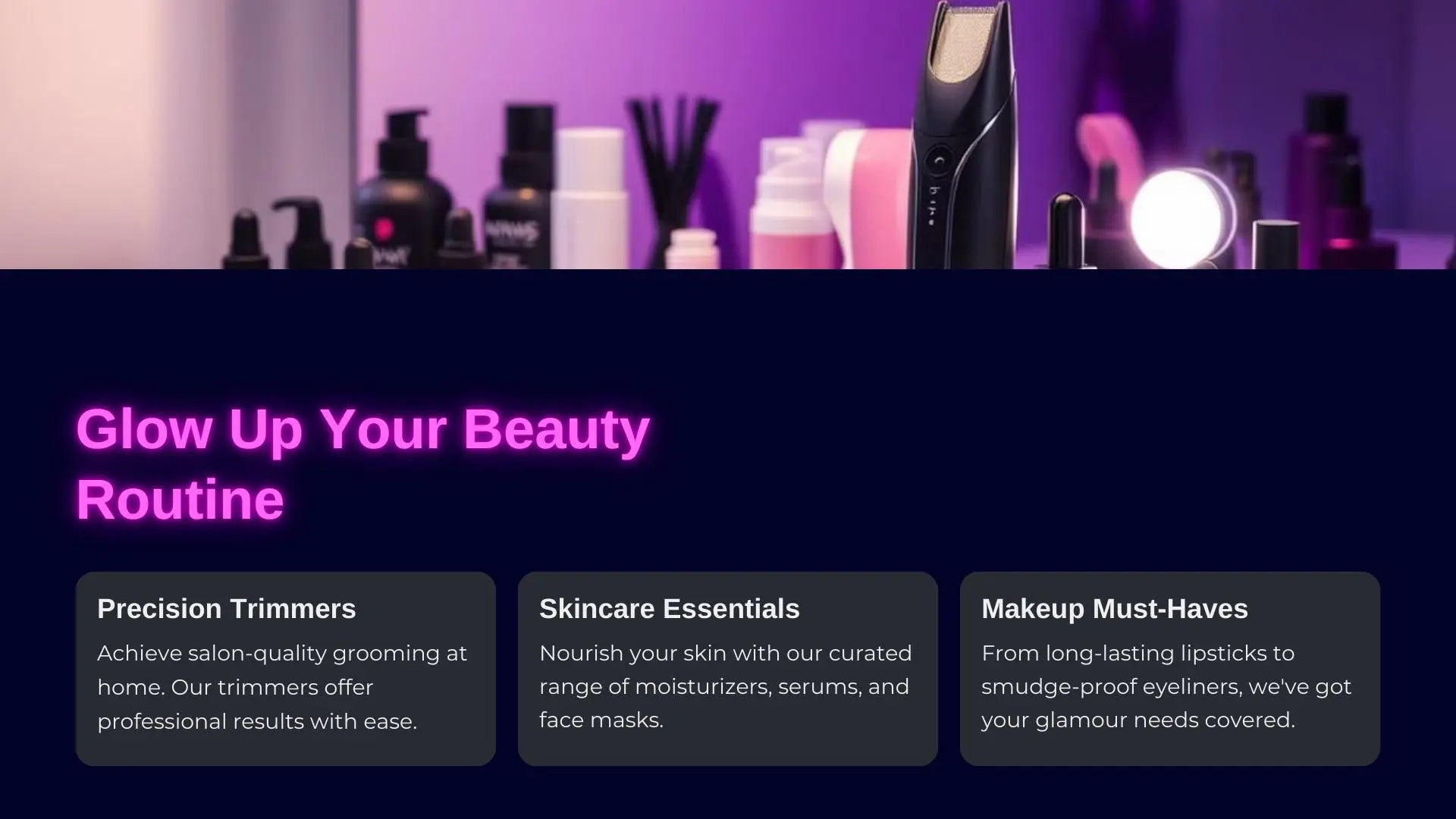 Kwiniverse Beauty & Personal Care collection: Explore Kwiniverse's Beauty & Personal Care collection featuring precision trimmers, skincare tools, grooming kits, and self-care essentials for a flawless look