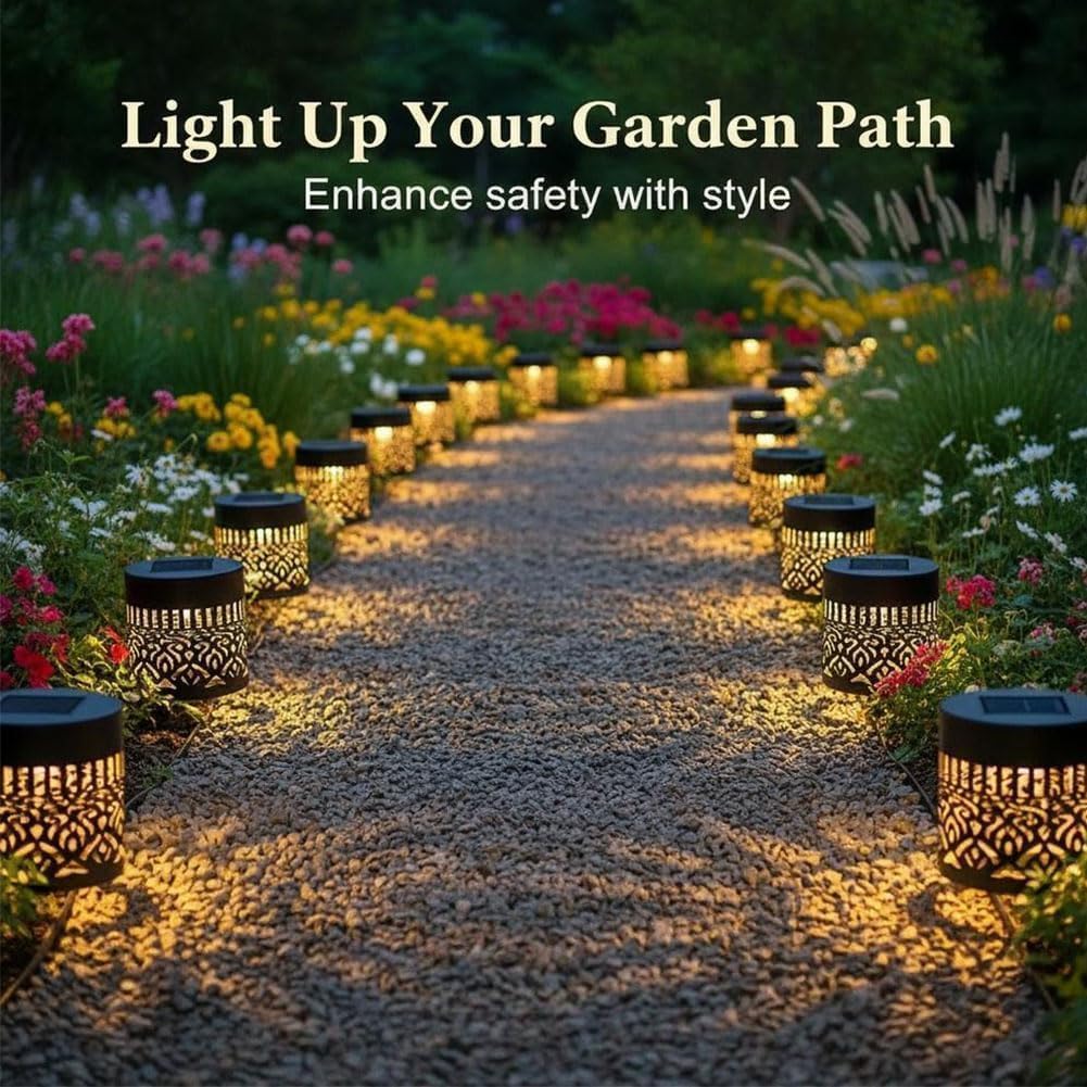 Solar Mandala Fence Light | Decorative Solar Garden Light for Fence, Pathway, Balcony & Outdoor Décor Dropdash
