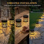Solar Mandala Fence Light | Decorative Solar Garden Light for Fence, Pathway, Balcony & Outdoor Décor Dropdash