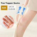 Women's Slingback Toe Topper Ballerina Socks (Pack of 2) 19378