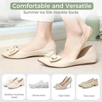 Women's Slingback Toe Topper Ballerina Socks (Pack of 2) 19378