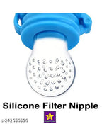 Nibbler for Babies | Pacifier for Newborn Baby | Silicone Fruit & Juice Feeder with Cover Pack of 2 4485