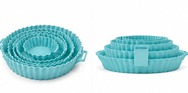 6 Pcs Reusable Air Fryer Silicone Pot Liners 18052