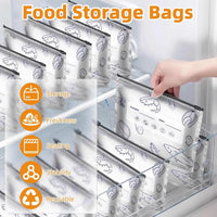 Reusable Foil Zip Lock Vacuum Food Storage Bag(Pack of 20)
