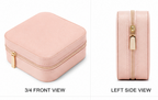 Rectangle Peach Leather Jewellery Box, For Gifting 19357