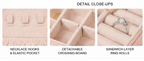 Rectangle Peach Leather Jewellery Box, For Gifting 19357