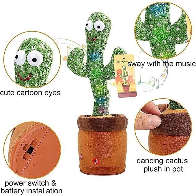 LED Musical Dancing & Mimicry Cactus Toy gyf29m-i4