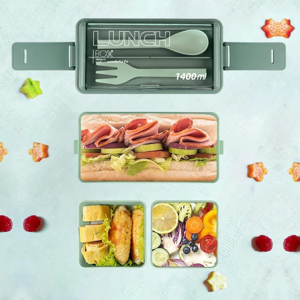 Bento Compartment Lunch Box – Leak-Proof & Portable | Perfect for Carrying Lunch & Snacks gyf29m-i4