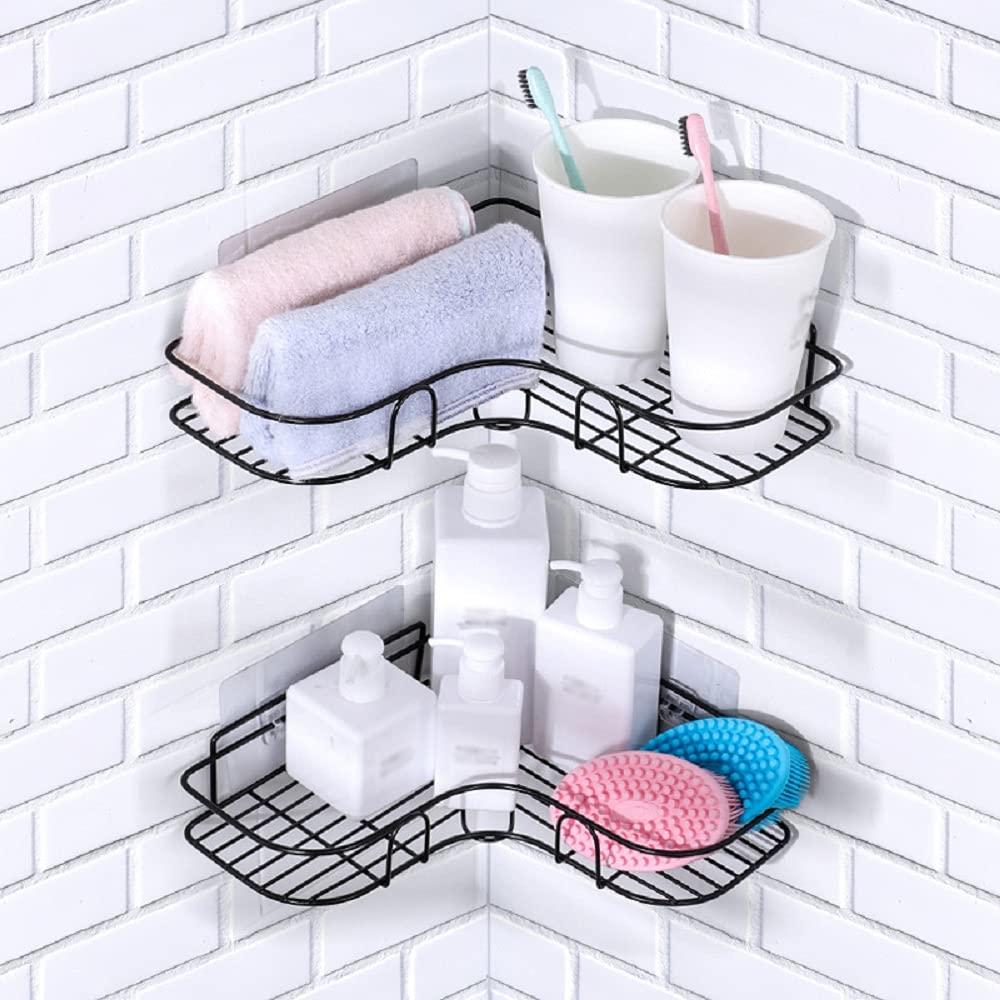 Metal Bathroom Corner Rack Storage Shelves – Stylish & Functional Organization - Kwiniverse