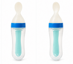 Plastic Feeder Bottle for Baby (Blue, 90 ml) 15929