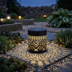 Solar Mandala Fence Light | Decorative Solar Garden Light for Fence, Pathway, Balcony & Outdoor Décor Dropdash