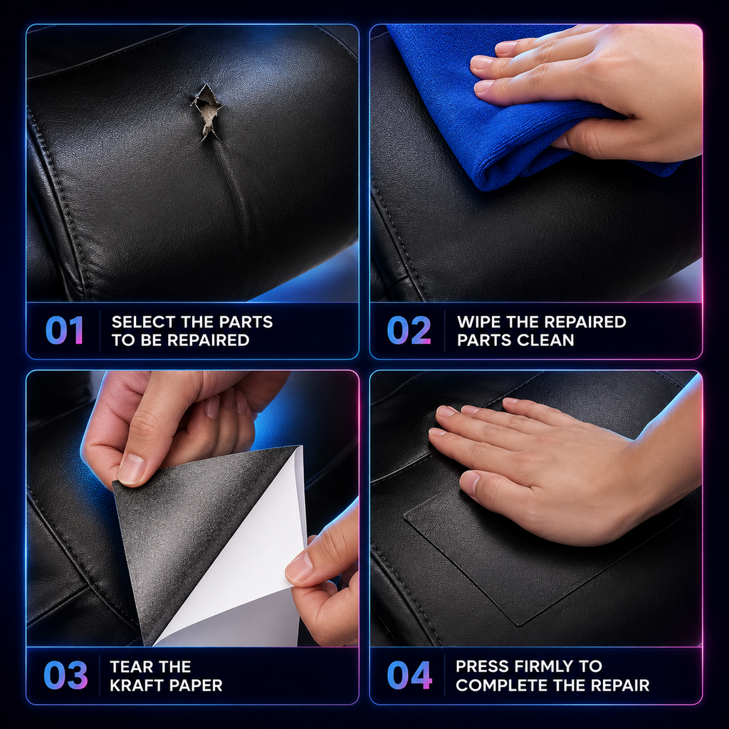 Adhesive Leather Repair Patch for Upholstery Leather Repair Tape Dropdash