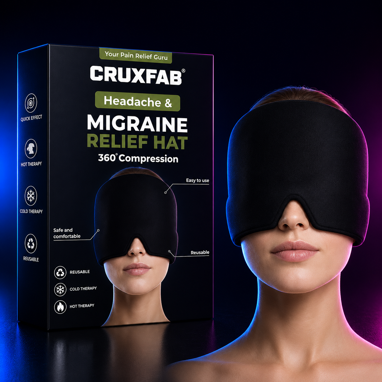 Migraine Relief Cap Dropdash