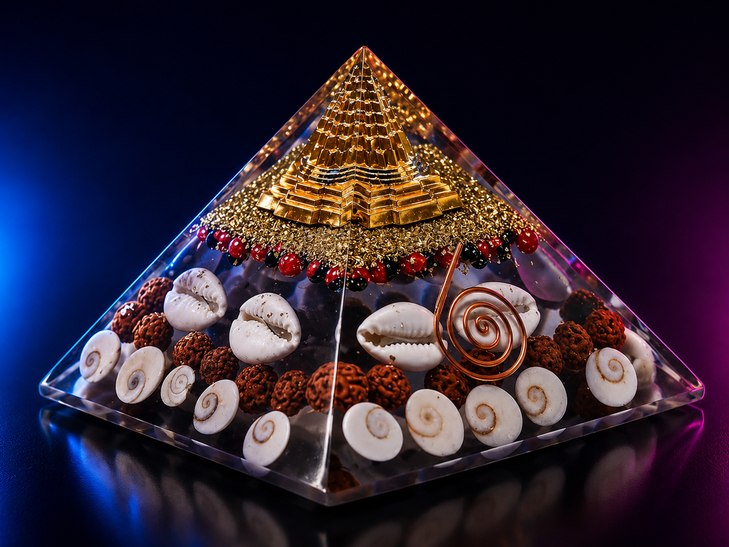 Crystal Wealth Gomati Chakra Shree Yantra Pyramid Dropdash