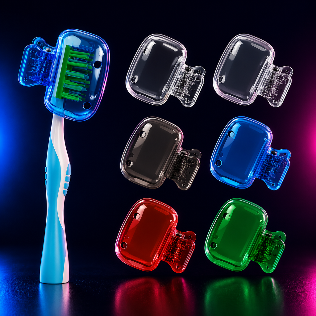 Protector for Bathroom Home Travel Toothbrush Case (Pack of 4) 18279