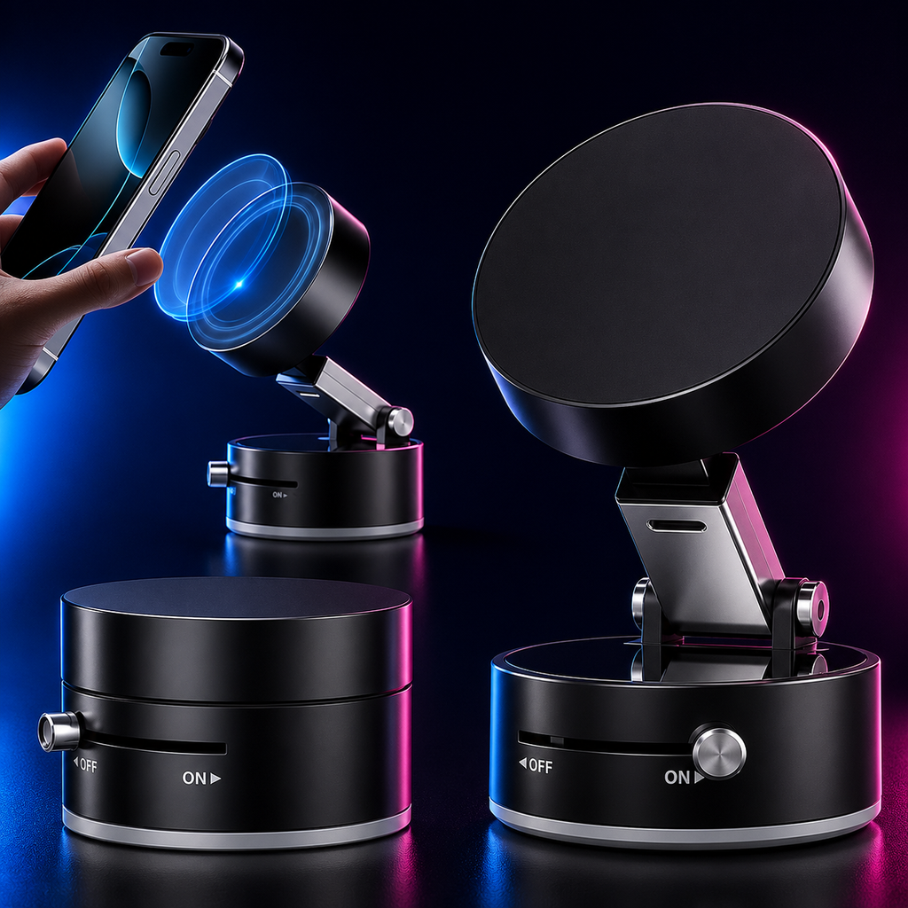 Vacuum Magnetic Suction Phone Holder Dropdash