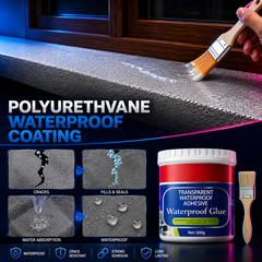 Waterproof Glue Pack of 2 | Strong Transparent Waterproof Repair Adhesive for Roof, Wall, Tile, Pipe & Crack Sealing