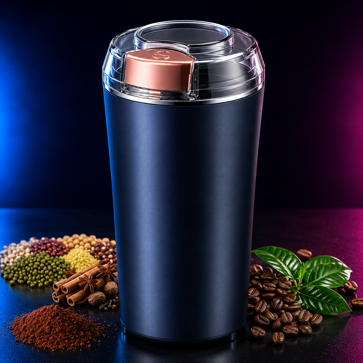 Mini Electric Coffee Grinder | Stainless Steel Blades, Spice & Dry Herb Grinder Dropdash