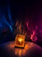 Wave Light Cube, Aurora Glow Lamp Crystal Night Light for Room Decor 19357