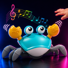 Crawling Crab Baby Musical Kids Toy with LED Lights and Rechargeable Battery