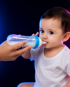 Plastic Feeder Bottle for Baby (Blue, 90 ml) 15929