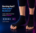 Foot Alignment Socks for Men & Women | 5 Toe Separator | Bunion Corrector | Foot Pain Relief 35711