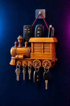 Train Engine Design Decorative Piece | Vintage Train Model Décor for Home, Kids Room & Gifting