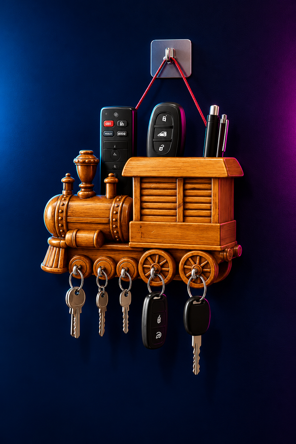 Train Engine Design Decorative Piece | Vintage Train Model Décor for Home, Kids Room & Gifting Dropdash