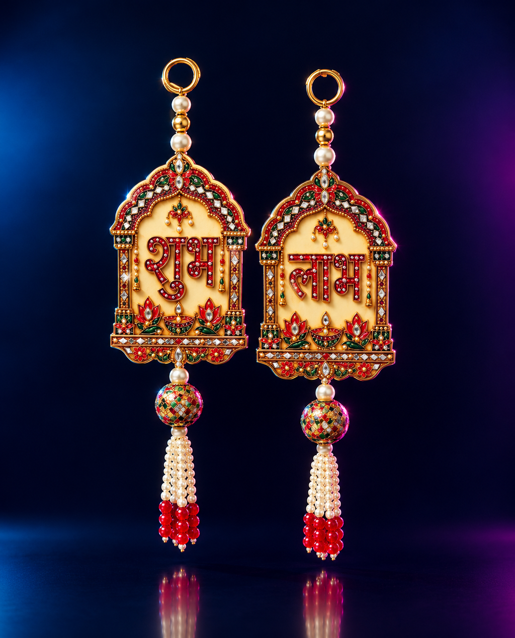 Shubh Labh Wall Hanging for Home Entrance | Traditional Door Decoration for Diwali & Pooja Dropdash