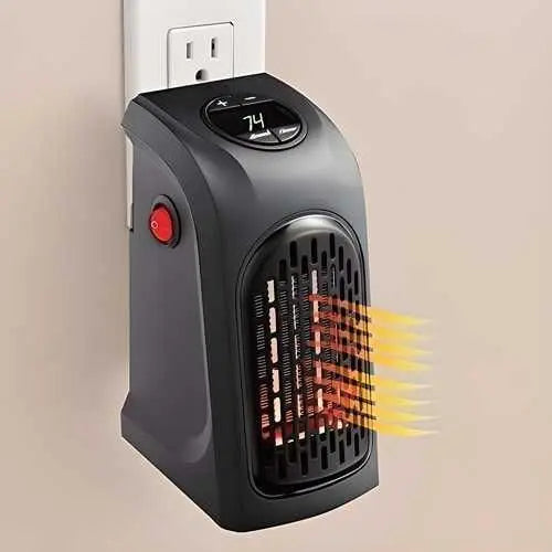 Room Heater Handy Heater for Home, Office, Camper LED Screen 400 Watts Portable Wall Heater Warmer, Mini Blower Heater for Winter gyf29m-i4