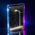 Snowy Street Lamp Night Light | DIY Snowfall LED Lamp, Winter Home Decor & Christmas Gift Dropdash