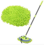 Microfiber Chenille Car Wash Brush Mop Kit Mitt with Long Handle Car Cleaning Supplies Kit Duster Powder Coating 18050