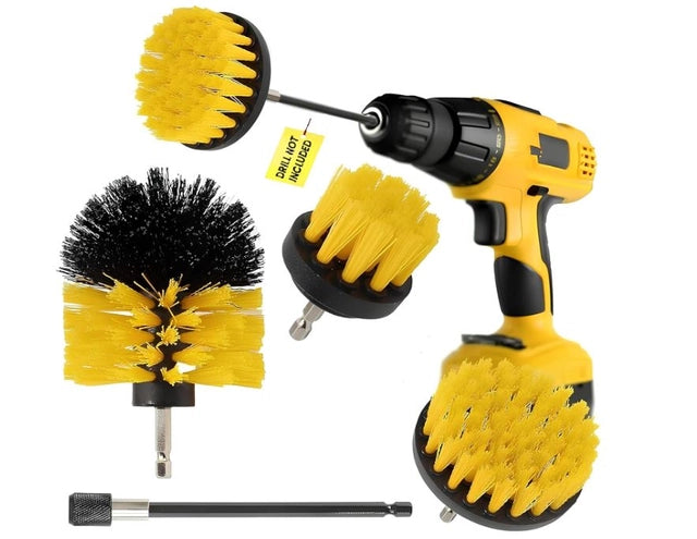 Power Drill Scrubber Brush 4PCS Set- (Pack of1) 35930