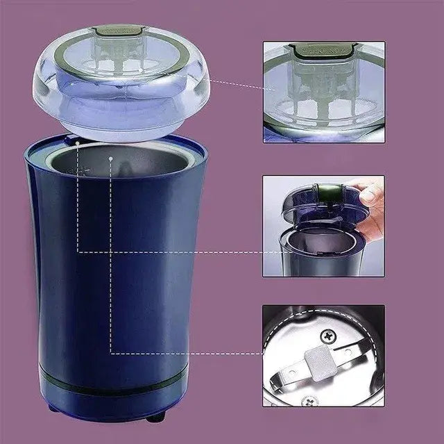 Mini Electric Coffee Grinder | Stainless Steel Blades, Spice & Dry Herb Grinder Dropdash
