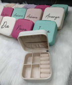 Rectangle Peach Leather Jewellery Box, For Gifting 19357