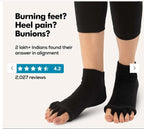 Foot Alignment Socks for Men & Women | 5 Toe Separator | Bunion Corrector | Foot Pain Relief 35711