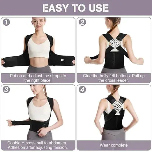 Posture Corrector Back Straight And Shoulder Support Belt Dropdash