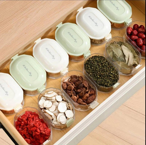 4-layer transparent spice storage boxes 18057