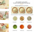4-in-1 Electric Choppers | Multi-Function Food Processor | Mini Chopper, Garlic Masher, Slicer & Dicer | Compact Kitchen Gadget Dropdash