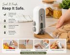 Portable Mini Sealing Machine 2 in 1 USB Rechargeable Magnetic Heat Sealing and Cutting Bag Seale 4485